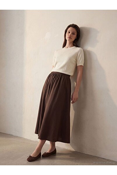 LC Waikiki Flared Skirt with Elastic Waist