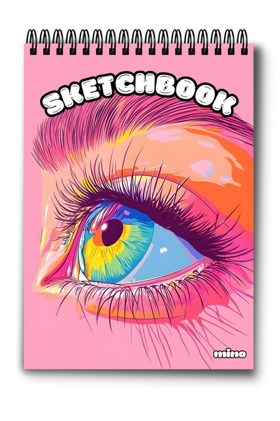 Mino A5 Drawing Book - 50 sheets of white 160g paper with spiral - Sketchbook...