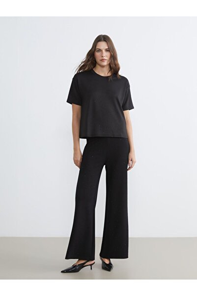 LC Waikiki Elastic Waist Stoned Soft Touch Women's Sweatpants