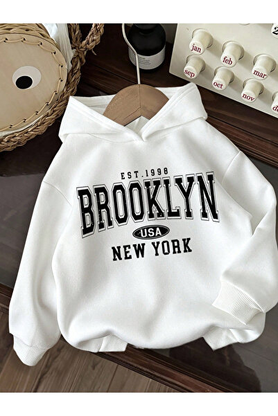 Marco Fresco Unisex Brooklyn Est. 1998 Hanorac supradimensionat cu glugă Şard...