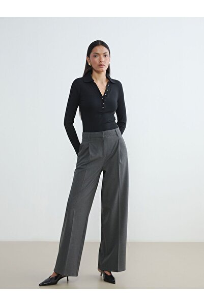 LC Waikiki Rahat Kalıp Kadın Pileli Pantolon