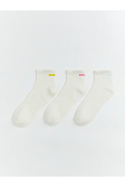 LC Waikiki Ciorapi papuci de damă în dungi, pachet de 3