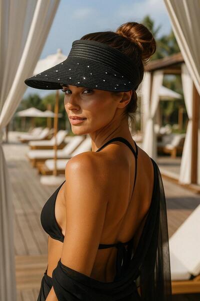 keisy قبعة نسائية من القش لتنس الكروشيه