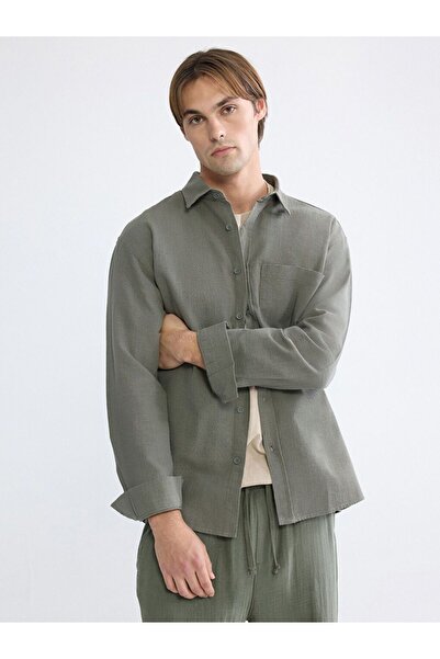 LC Waikiki Regular Fit Men's Linen Look Shirt