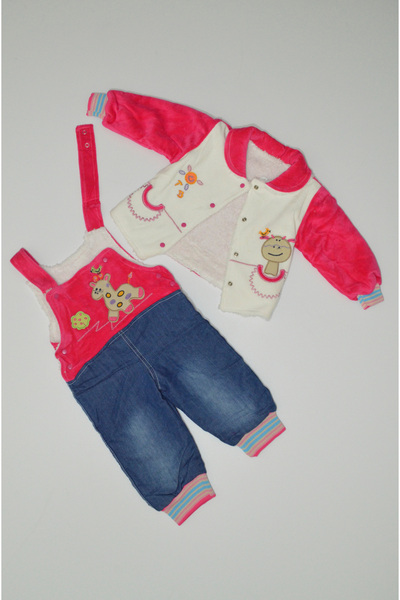 Baby Slon Kids Clup Kışlık kadife içi full welsoft astarlı çıtçıtlı zurafa na...