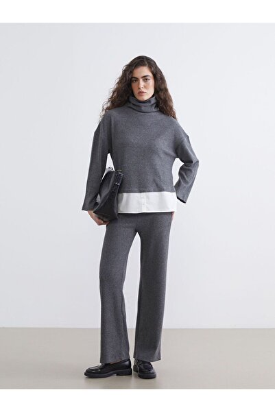 LC Waikiki Beli Lastikli İspanyol Paça Kadın Pantolon