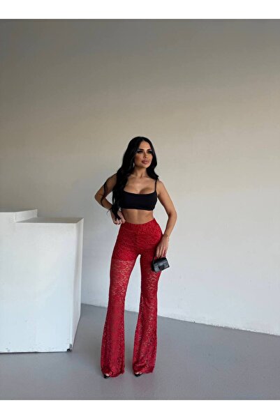 NİCE STYLE ΓΥΝΑΙΚΕΙΟ ΙΣΠΑΝΙΚΟ ΠΑΝΤΕΛΟΝΙ GUPUR ΜΕ ΛΑΣΤΙΧΕΣ ΣΤΗΝ ΜΕΣΗ ΚΑΙ ΛΑΣΤΙ...