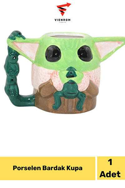 Vienrom #Kupa Şık Hediyelik Bayram Sevgili Arkadaş Çocuk Bebek Baby Yoda Pors...