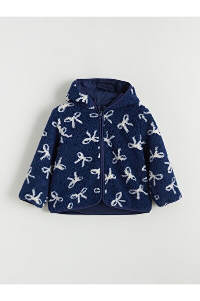 LC Waikiki Hooded Girl's Plush Coat