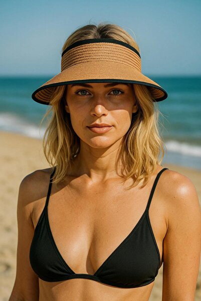 keisy Women's Straw Visor Tennis Visor Hat