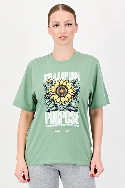 Champion Women Sportswear Fit Short Sleeve Outdoor T-Shirt, Olive