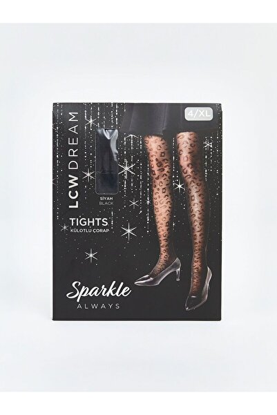 LC Waikiki Leopar Desenli Kadın Külotlu Çorap