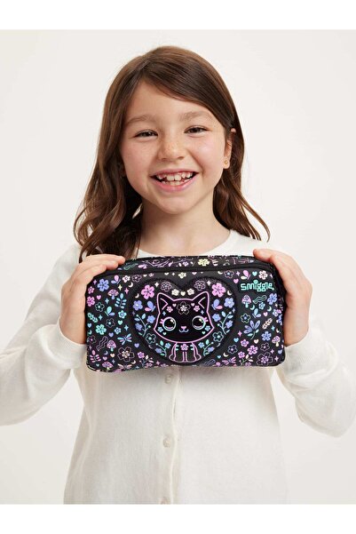SMIGGLE Eclipse Double Zipper Character Pencil Case – Black