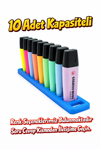 OEM 🖊️ Fosforlu Kalem Uyumlu Çoklu Kapasiteli Masaüstü Kalemlik | Minimal Ta...