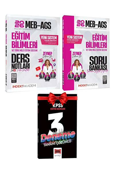 İndeks Akademi 2026 MEB-AGS Eğitim Bilimleri Ders Notları Zeynep Salman İçli+...