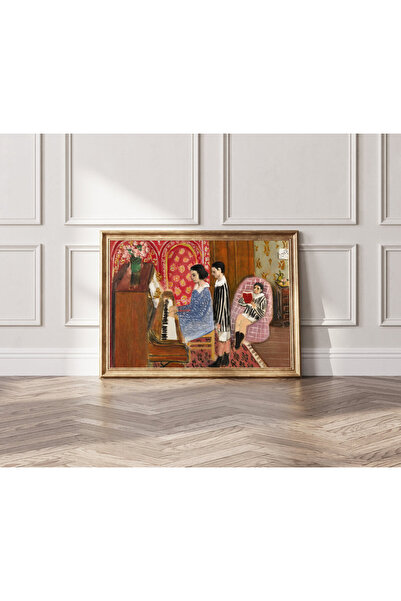 Henri Matisse'in Piyano Dersi Posteri, Henri Matisse Sergisi Baskısı, Henri Matisse Duvar Sanatı, Ça