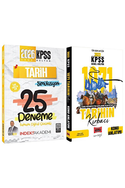İndeks Akademi Aydın Yüce-2026 KPSS Tarih Simülasyon 25 Deneme Çözümlü+Tarihi...