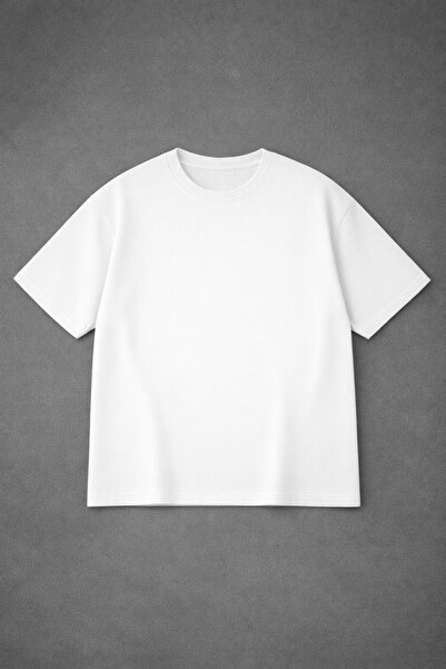 LORVEX T-Shirt Oversized Unisex 100% Cotton Comfortable Fit Unprinted T-Shirt