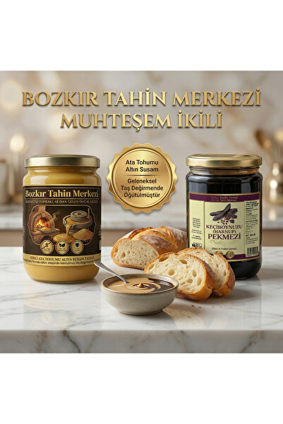 Hakbur Bozkır Yöresel Ata Seed Golden Sesame Roasted Tahini 600 Gr Traditiona...