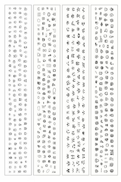 Kolbi Craft 400 Pieces Mini Transparent Icon Sticker Scrapbook Bullet Journal...