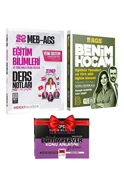 İndeks Akademi 2026 MEB-AGS Eğitim Bilimleri ve Türk Milli Eğitim Sistemi Der...