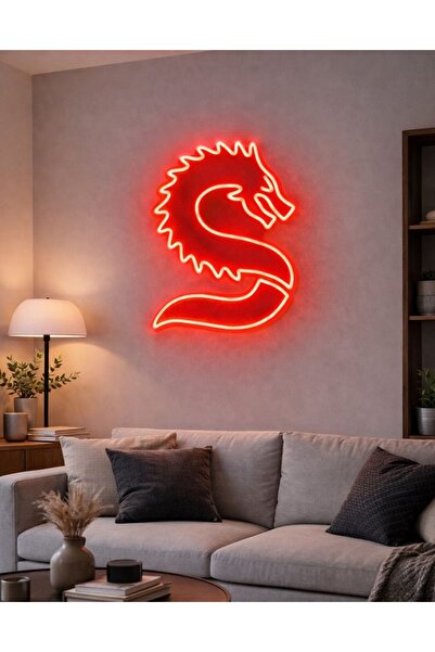 Ejderha Işıklı Neon Led Tabela