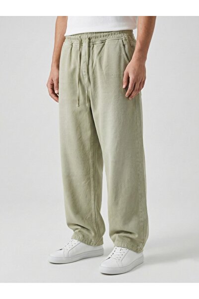 da collection Men's Super Baggy Fit Gabardine Trousers