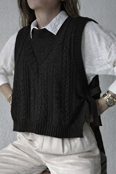 DOQU MILANO KADIN YANDAN BAĞLAMALI SÜVETER