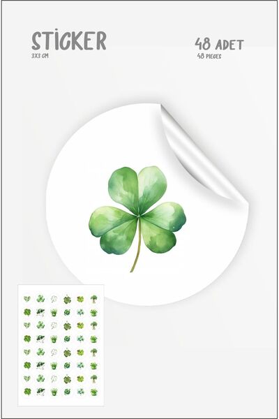 Hsn Autocolant decorativ cu frunze 48 bucăți