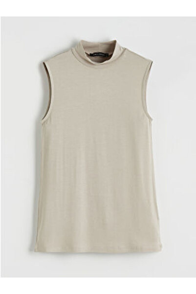 LC Waikiki M1 Sezon Beige Mock Neck Women's Undershirt