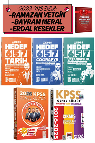 Yargı Yayınları 2026 KPSS Ramazan Yetgin Tarih+Bayram Meral Coğrafya+Vatandaş...
