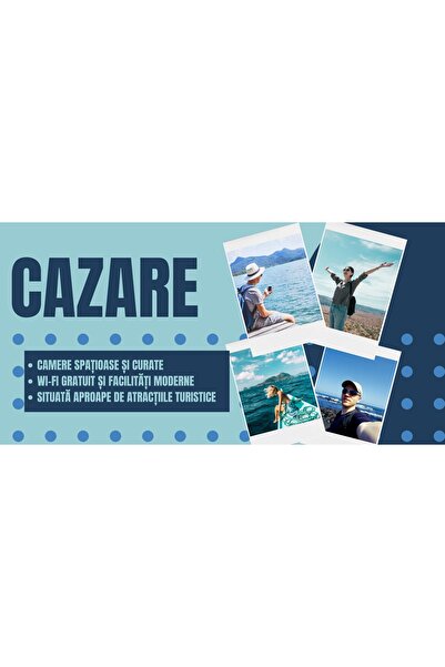 Generic (Unbranded) Banner „Cazare” – 150 × 75 cm V2