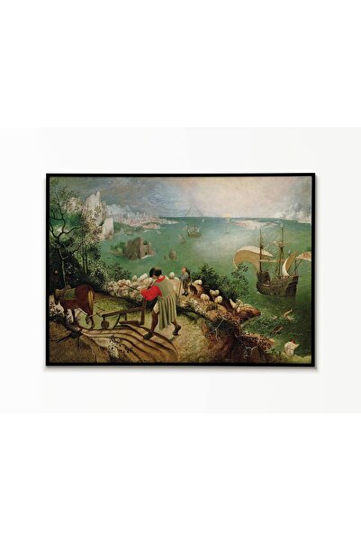 NinaStore Pieter Bruegel the Elder, İkarus'un Düşüşüyle Manzara Posteri, Duva...