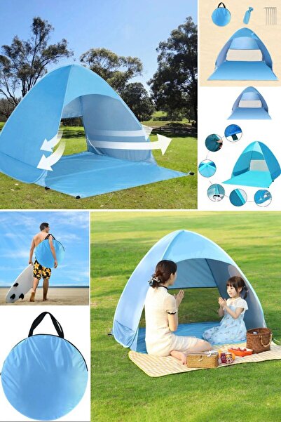 Munico Otomatik Anında Pop Up Plaj Çadırı Hafif Açık UV Koruma Kamp Mükemmel ...