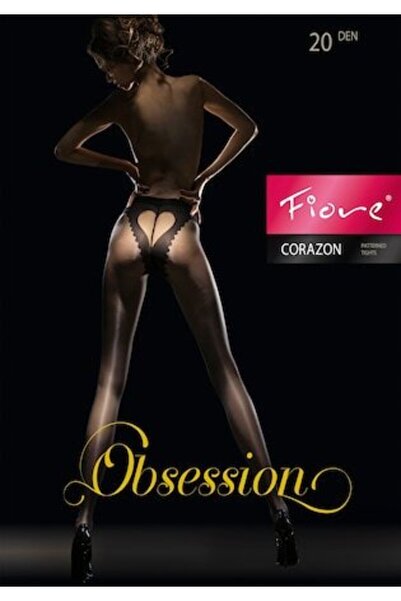Fiore - Corazon 20 Den Stockings, Black, Size 4