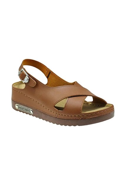 Wedell Sofia Women's Orthopedic Stylish Comfort Model Anatomical Sole Heeled Daily Outdoor Sandals