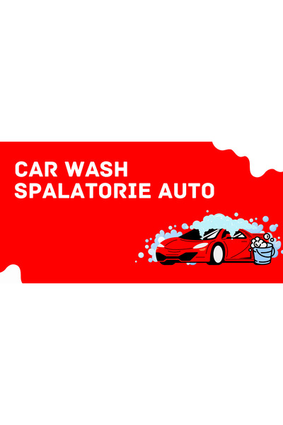 Generic (Unbranded) Banner „Spălătorie auto” – Versiunea 1, 150 × 75 cm