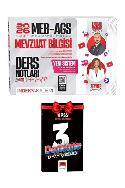 İndeks Akademi 2026 MEB-AGS Mevzuat Bilgisi Video Ders Notları | Emrah Vahap ...