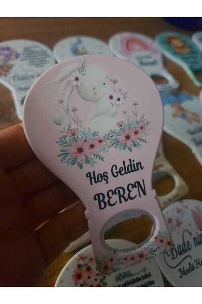 fırsatlar diyarı Tavşan Tema Açacak Magnet Yeni Doğan Bebek Mevlit 6 Ay Kınas...