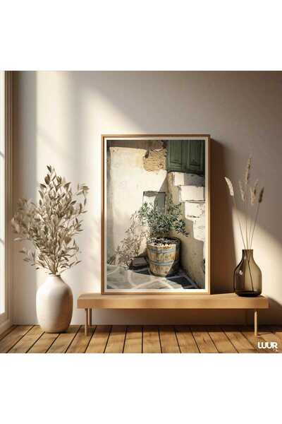 NinaStore Zeytin Ağacı Giriş Duvar Sanatı Botanik Fotoğraf Baskısı Manzara Du...