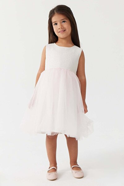 PAULMARK Girl's Tulle Detailed Dress