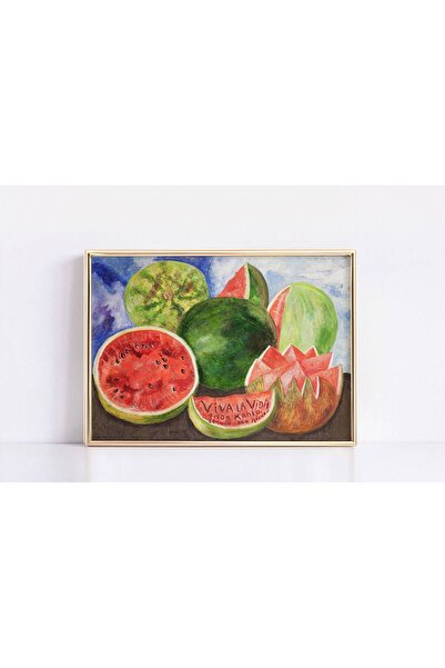 NinaStore Nadir Frida Kahlo Viva La Vida Baskı Vintage Frida Kahlo Baskı Frid...