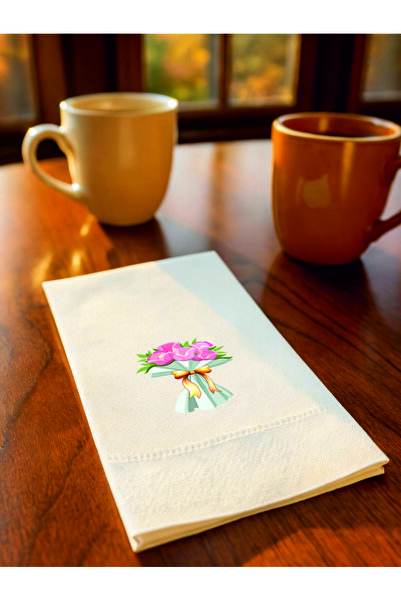 Baskı Adresi Matbaa & Promosyon Buket Çiçek Baskılı Servis Peçetesi - 20 Adet