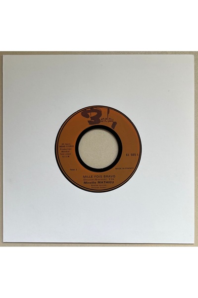 Barclay Mireille Mathieu Acropolis Adieu - Mille Fois Bravo 45 lik Plak (Orij...