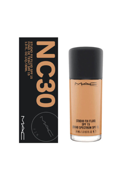 MAC Cosmetics Studio Fix Fluid SPF 15 24HR Matte Foundation + Oil Control - NC30