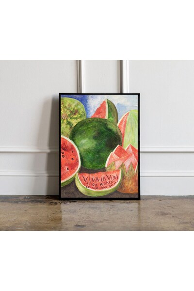 NinaStore Nadir Frida Kahlo Viva La Vida Baskı Vintage Frida Kahlo Baskı Frid...