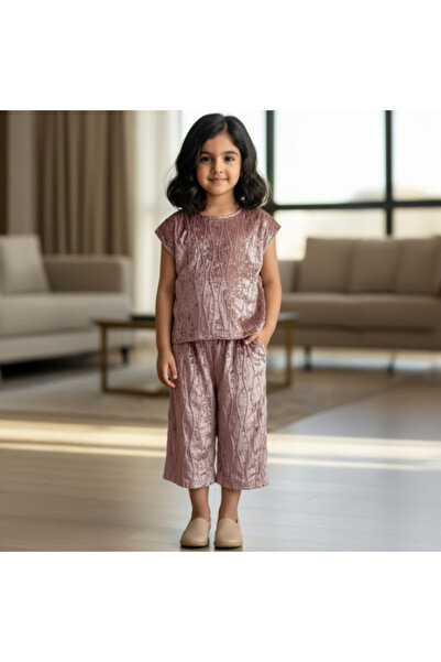 CHOCHIC Girls' velvet suit set