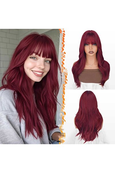 animis beauty Περούκα Μπορντό, από συνθετικές ίνες υψηλής ποιότητας με εμφάνι...