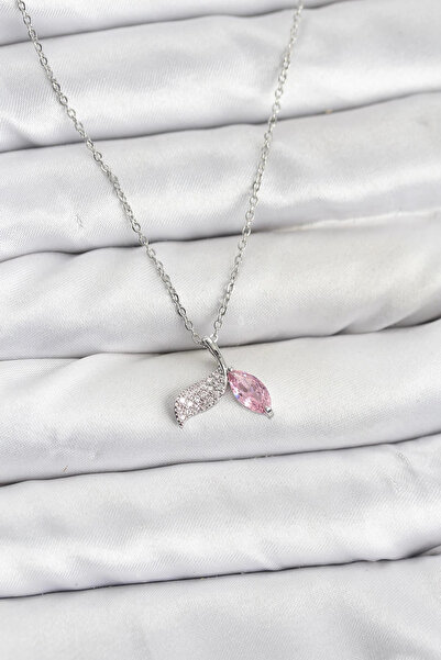 lowell home 316L Steel Chain Silver Color Fish Tail Model Zircon Stone Women'...