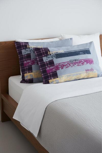 ŞENER HOME 100% Cotton Ranforce 2-Piece Pillow Case 50x70 Cm